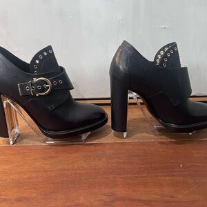 Salvatore Ferragamo Black Studded Heels